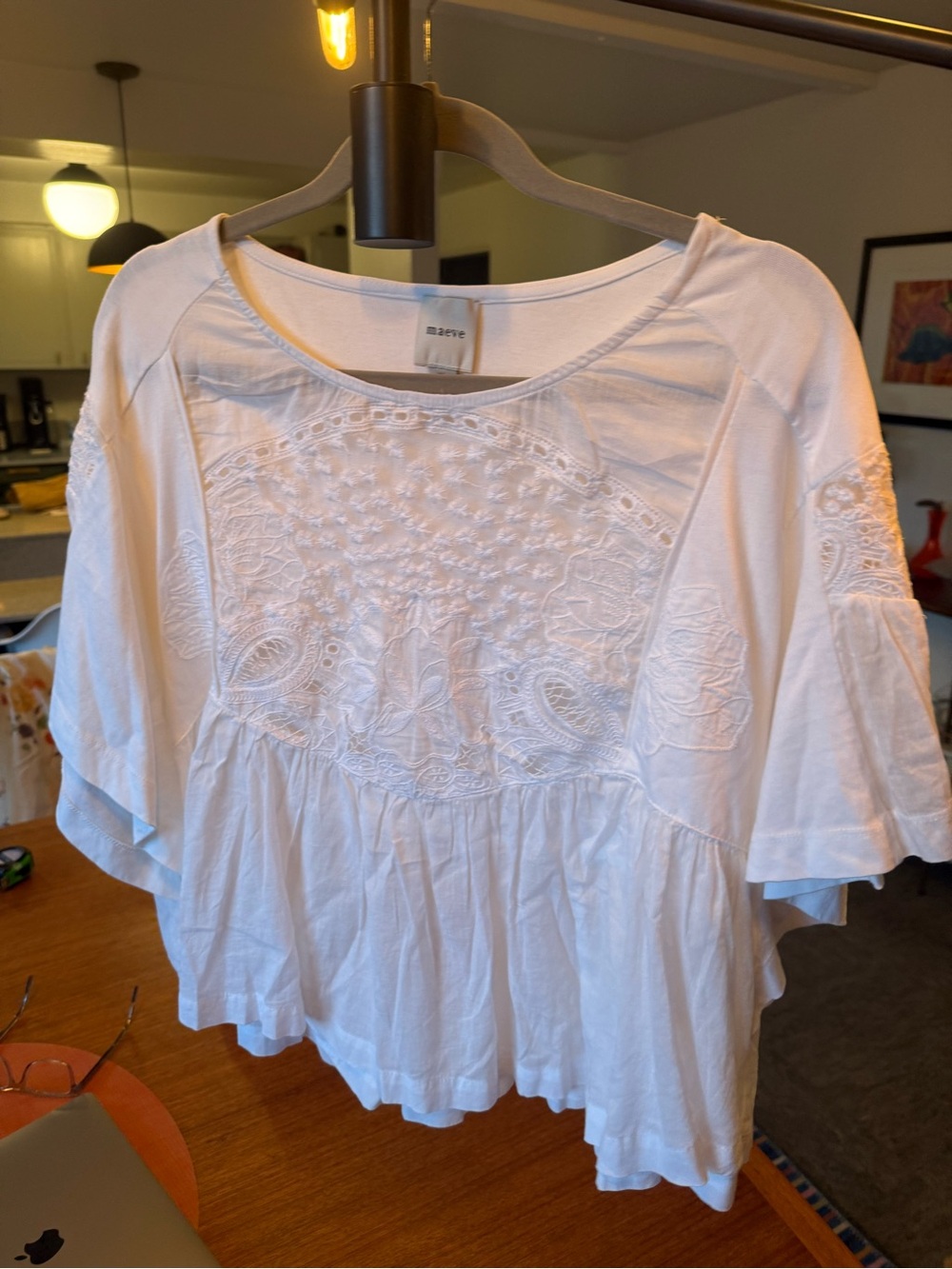 Maeve Floaty White Top - Picture 2 of 9